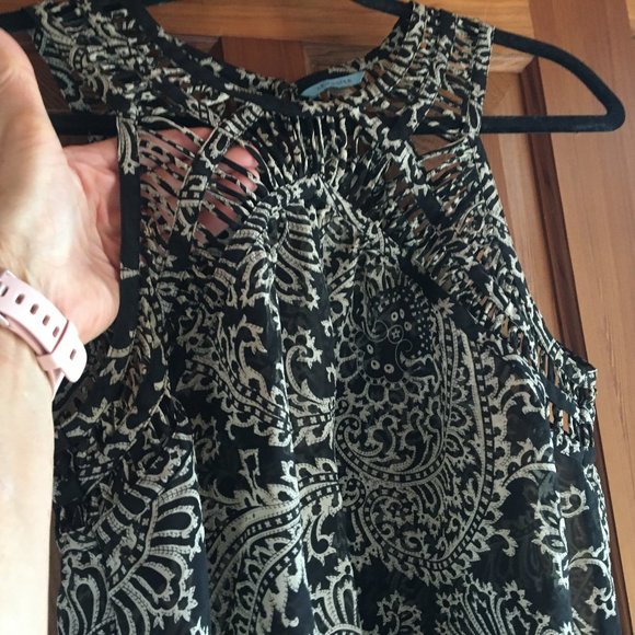 Paisley sheer tank top (Anthropologie) - Picture 3 of 5